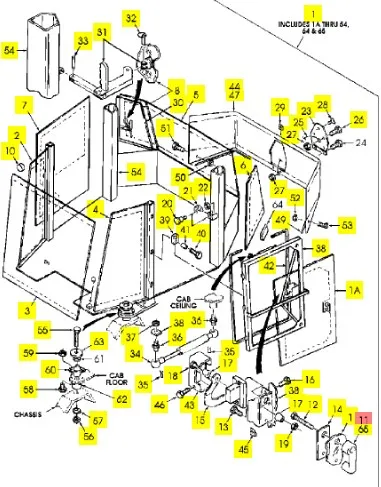 9707331 - Ручка двери левой кабины TGT8./Mg., TJT9/St.